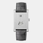 HeroForce 5035P – Jump-Hour Rectangle Watch with Embossed Leather Strap Martino Valenti