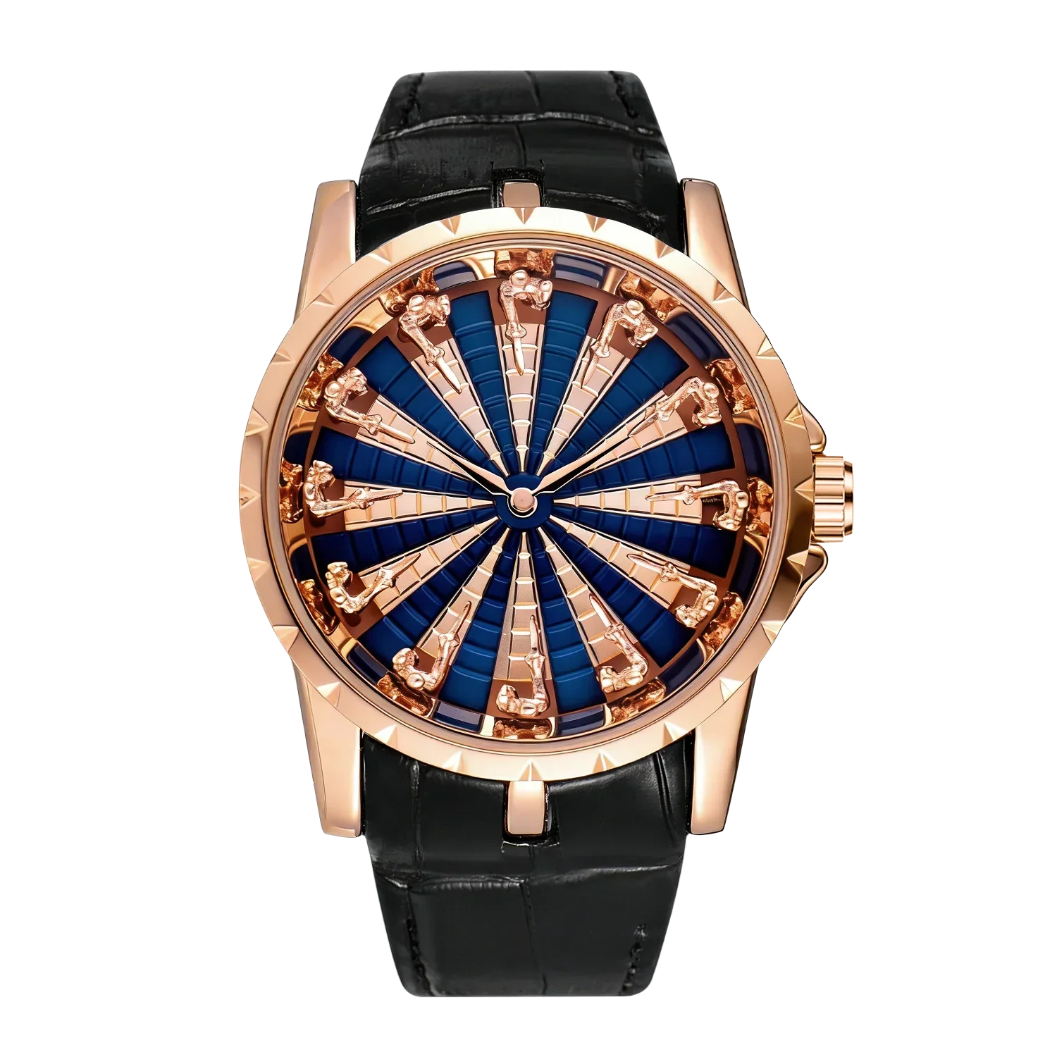 New Fashion Men's Watch with Creative Skull Design, Leather Strap, Elegant Wristwatch, Perfect Birthday or Anniversary Gift for Husband, Boyfriend, Friend Martino Valenti