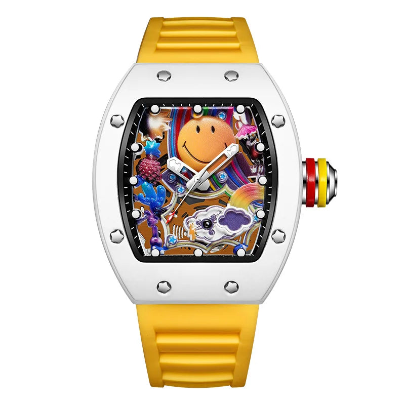 VIBELIX – Men’s Designer Art Dial Watch with Sport Strap Martino Valenti