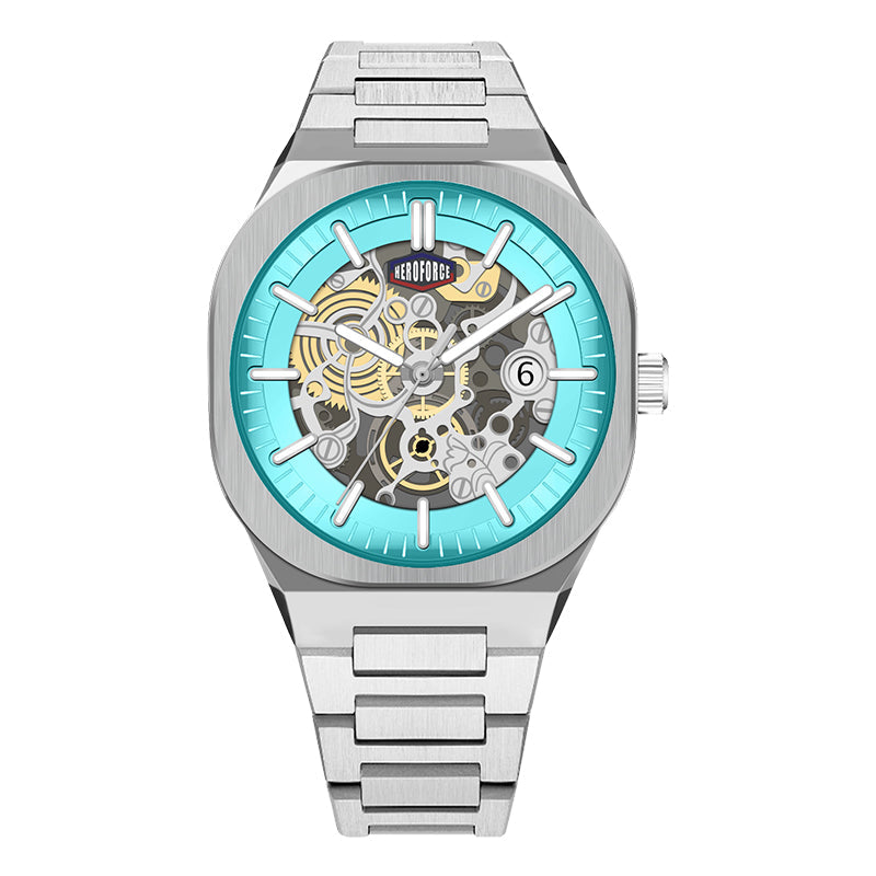 HeroForce 5042A - Skeleton Elite – Luxury Mechanical Style Watch with Octagonal Bezel Martino Valenti