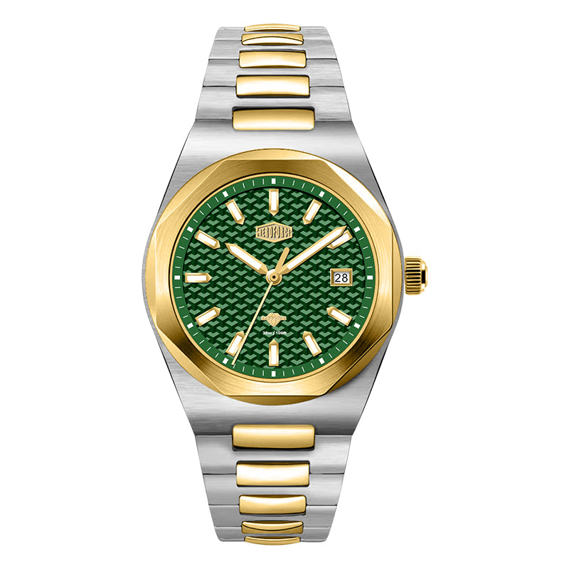 HeroForce 5041 – Luxury Analog Watch with 3D Mosaic Dial & Sapphire Glass Martino Valenti