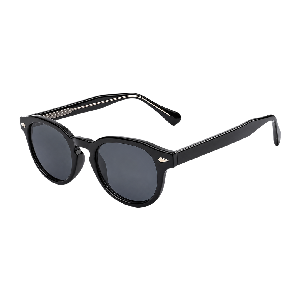 MV Ellery — Round Acetate Sunglasses Black 3
