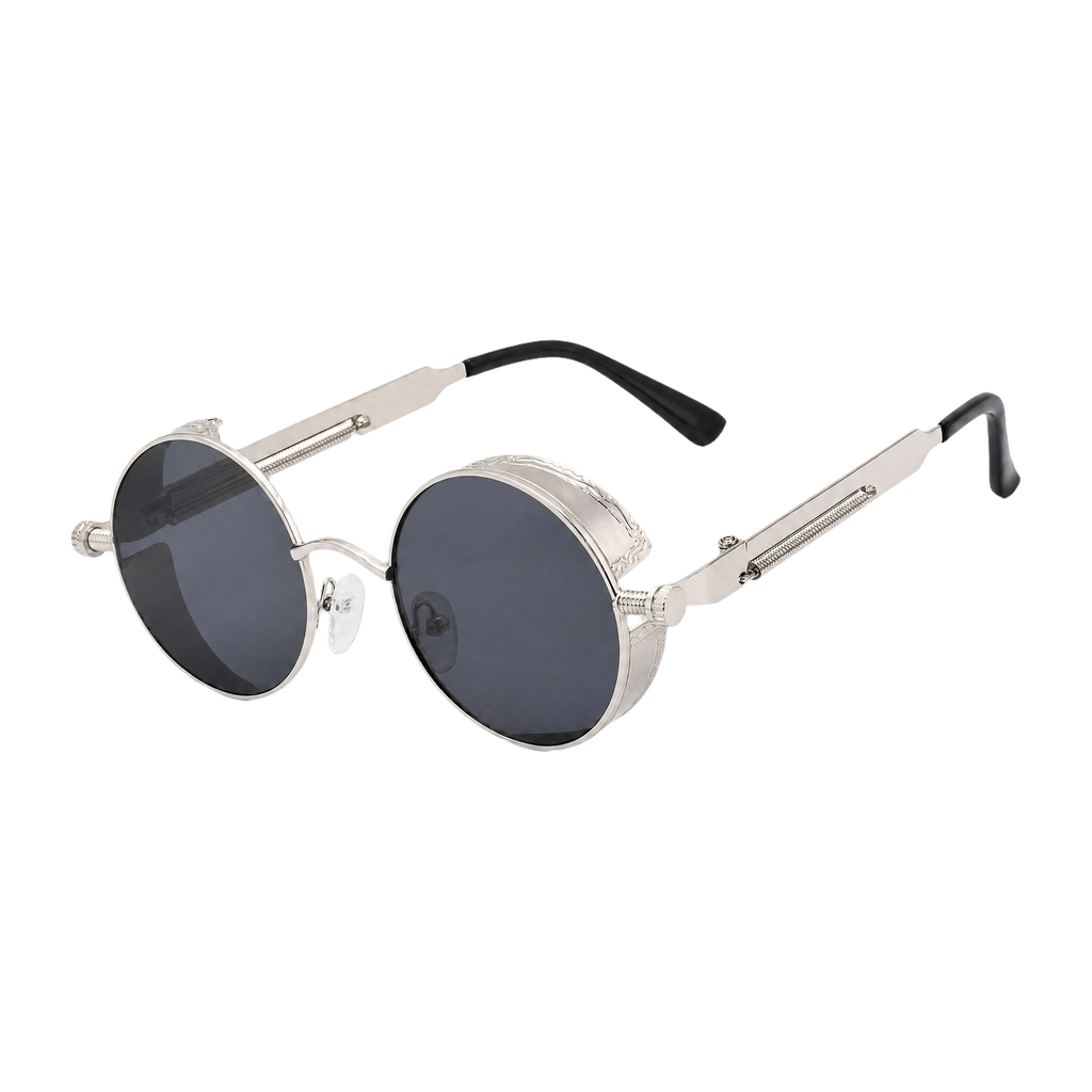 MV Vintage Round No.04 — Sunglasses Silver grey