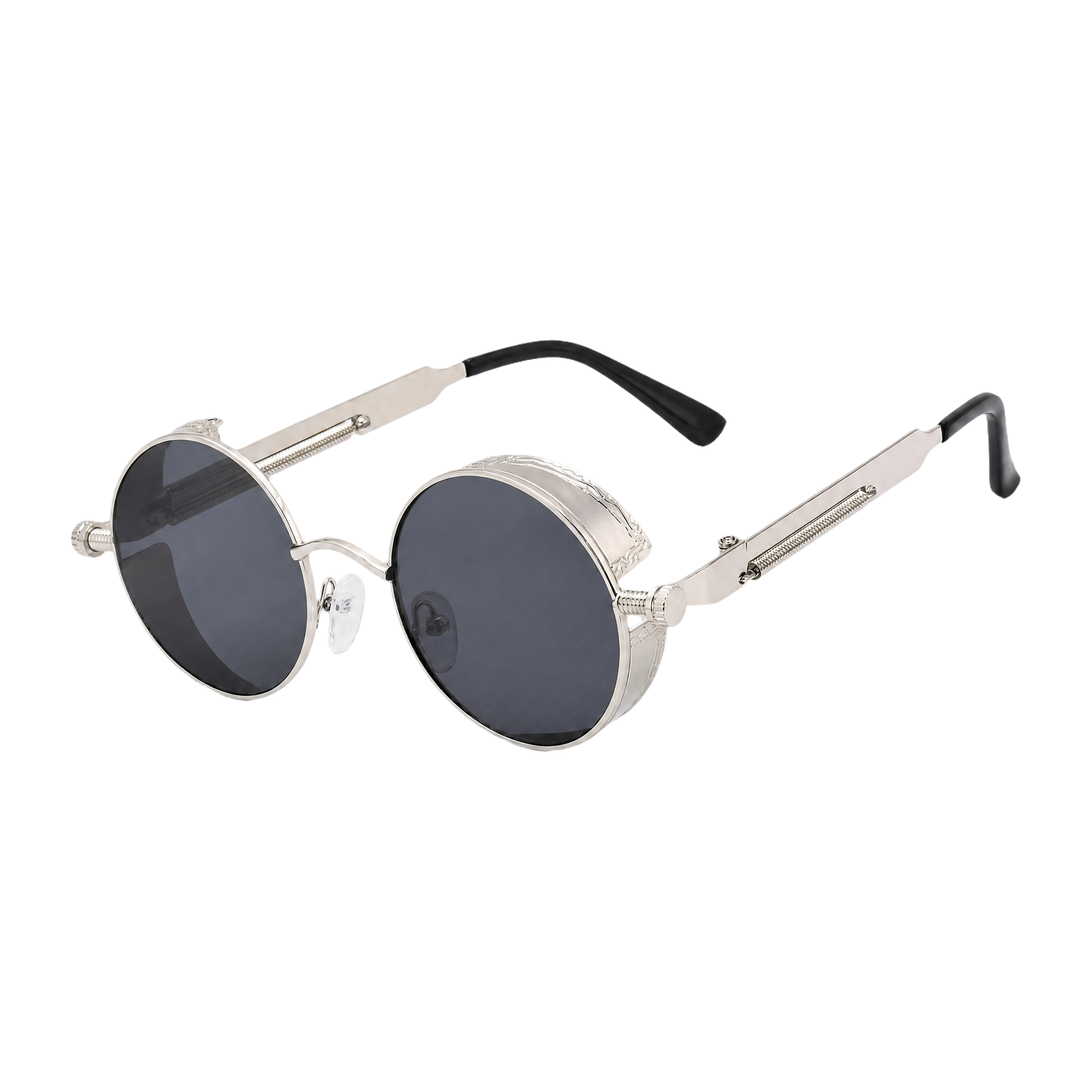 MV Vintage Round No.04 — Sunglasses Silver grey