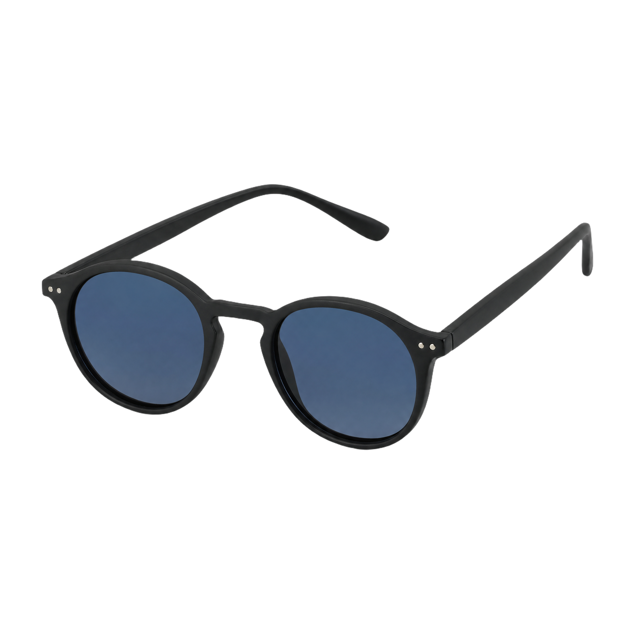 MV Weston — Round Acetate Sunglasses 13s C7 Blue Lens