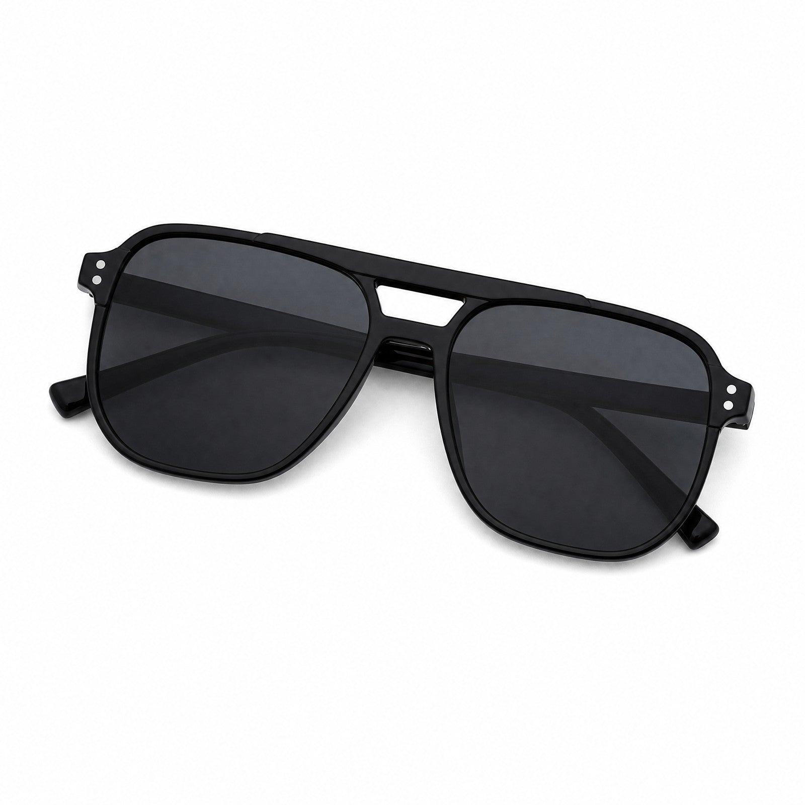 MV Draven — Bold Square Sunglasses folded