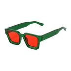 MV Kingsley — Square Acetate Sunglasses Green