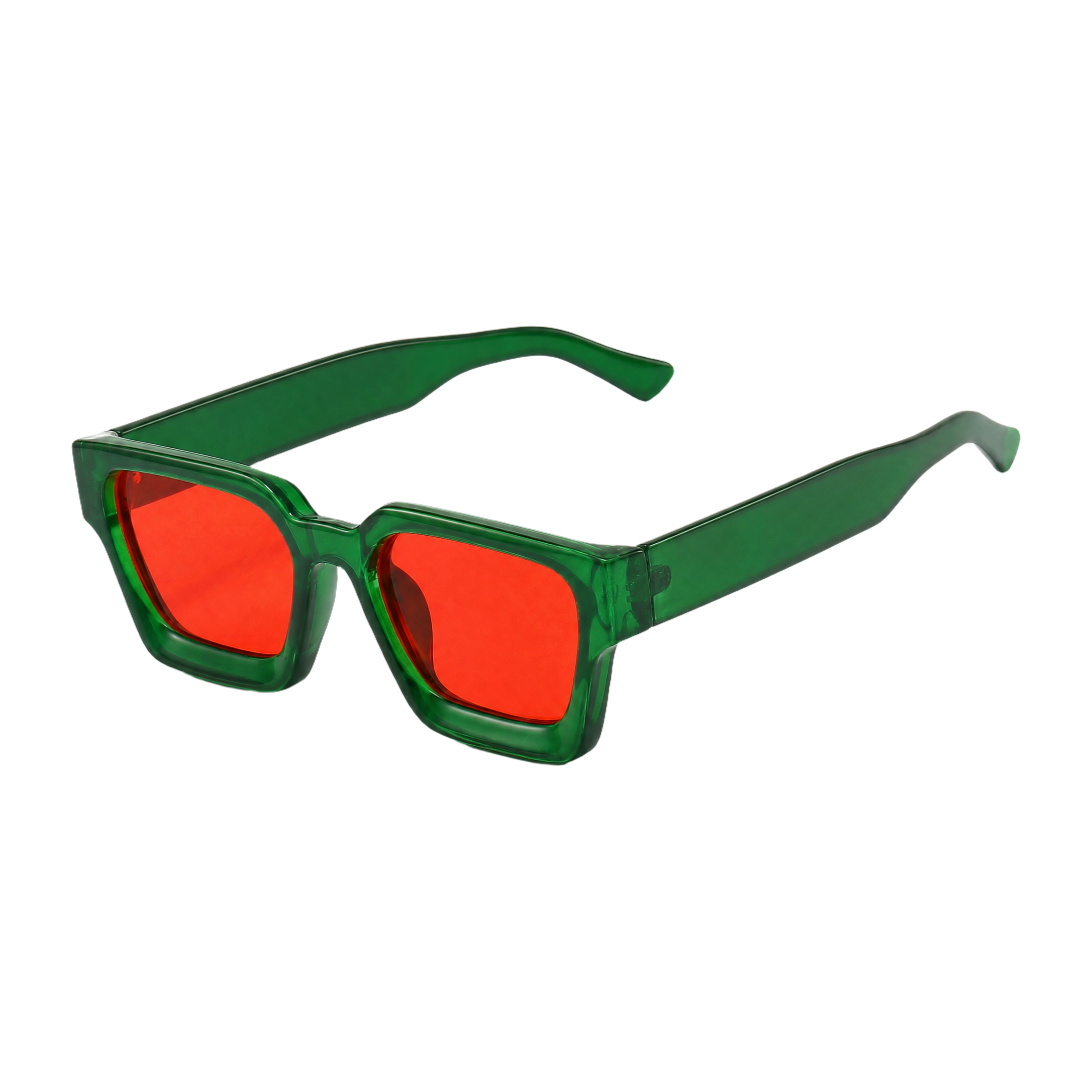 MV Kingsley — Square Acetate Sunglasses Green