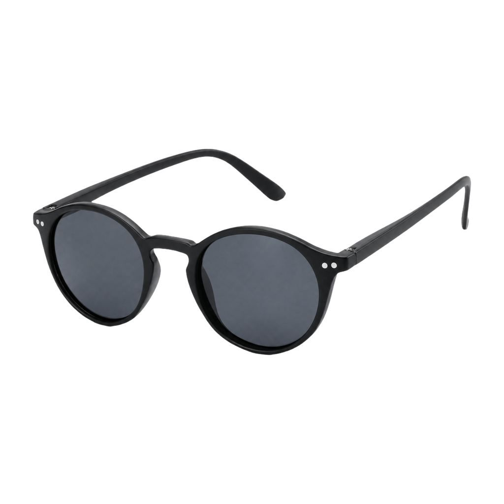 MV Weston — Round Acetate Sunglasses Black 3