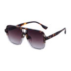 MV Retro — Oversized Square Sunglasses Leopard tea gradient
