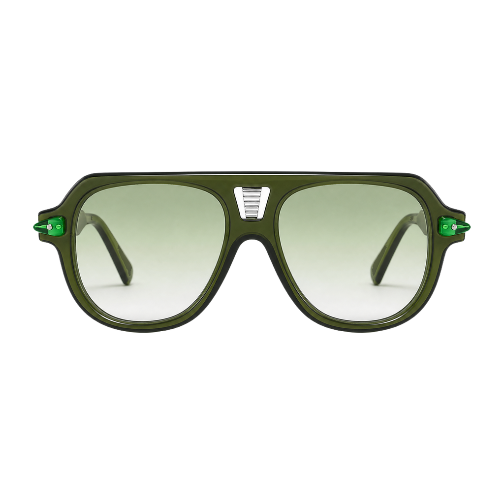 MV Grayson — Double-Bridge Pilot Sunglasses front