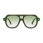 MV Grayson — Double-Bridge Pilot Sunglasses front
