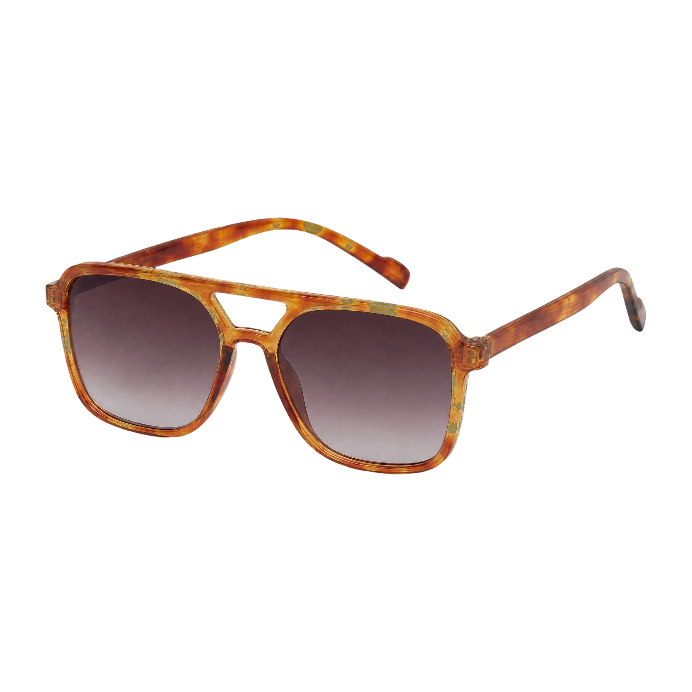 MV Sterling — Double-Bridge Pilot Sunglasses Pink Green