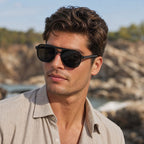 MV Draven — Bold Square Sunglasses wearing