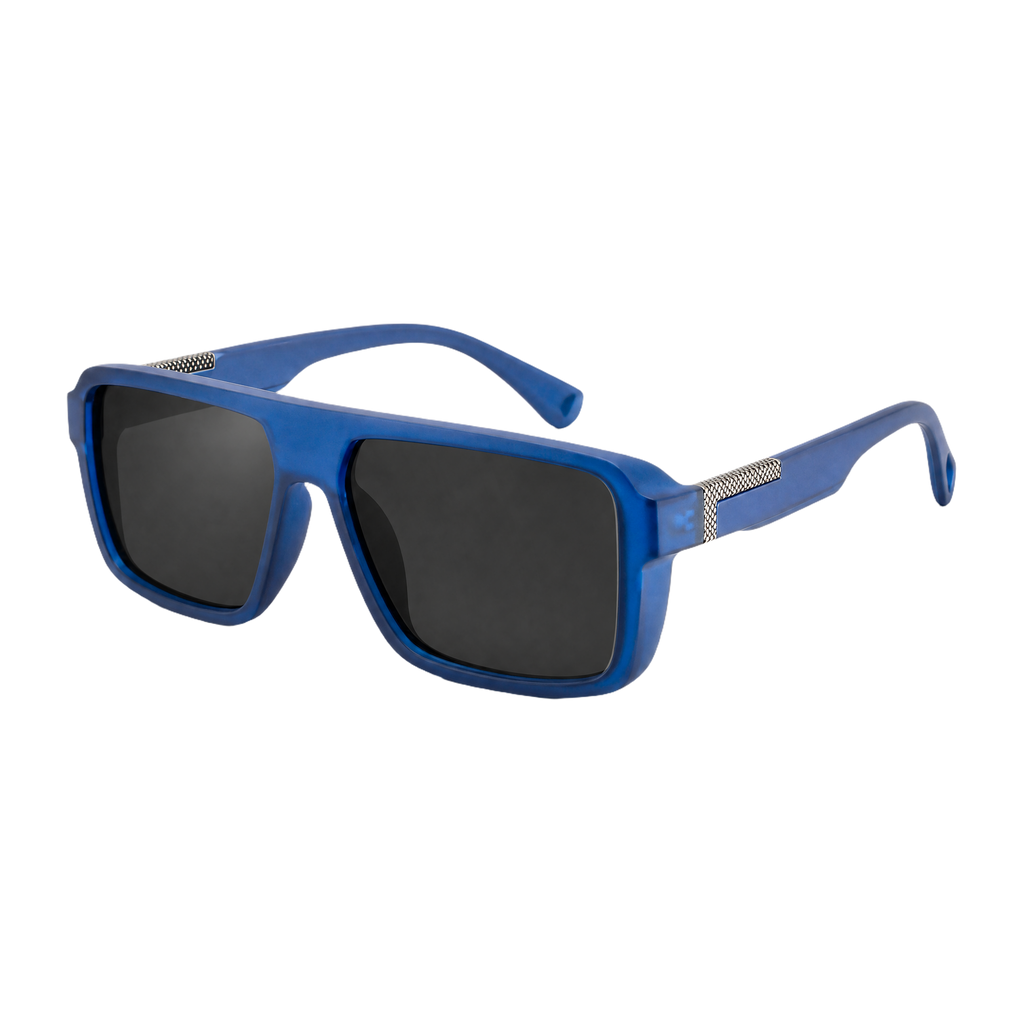 MV Dorian — Square Acetate Sunglasses Black Blue