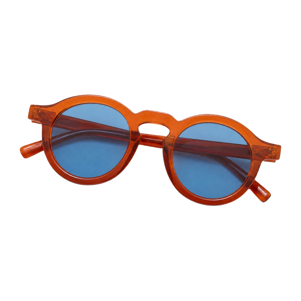MV Hawthorne — Round Acetate Sunglasses folded