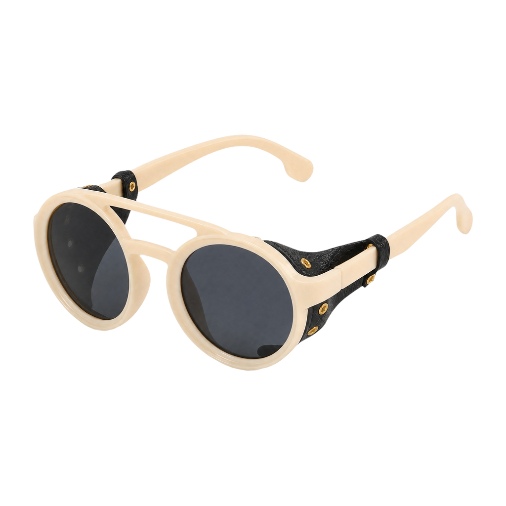 MV Vintage Round No.03 — Sunglasses white black