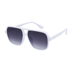MV Retro — Oversized Square Sunglasses White gray gradient