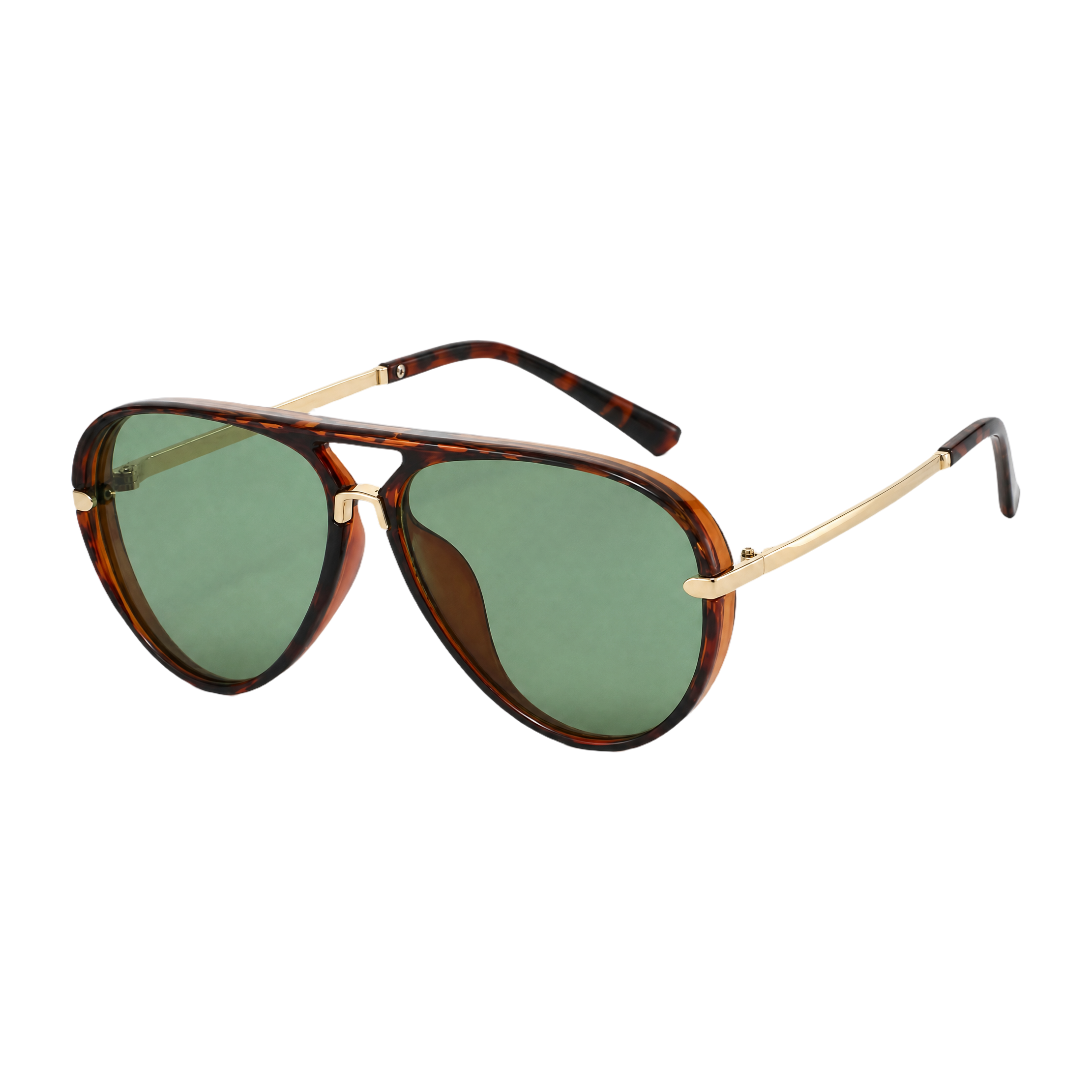 MV Gradient Pilot No.02 — Sunglasses Leopard dark green