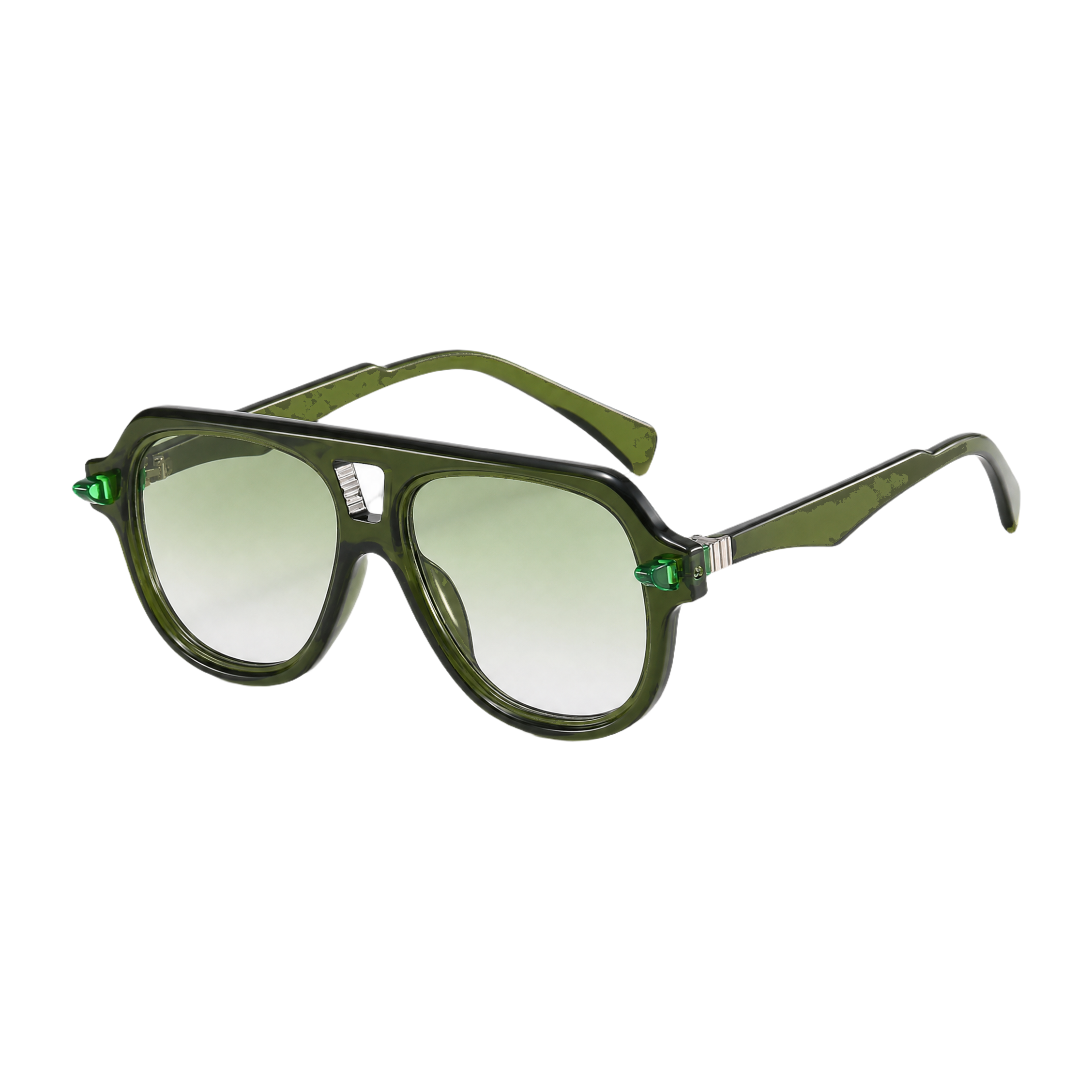 MV Grayson — Double-Bridge Pilot Sunglasses hero