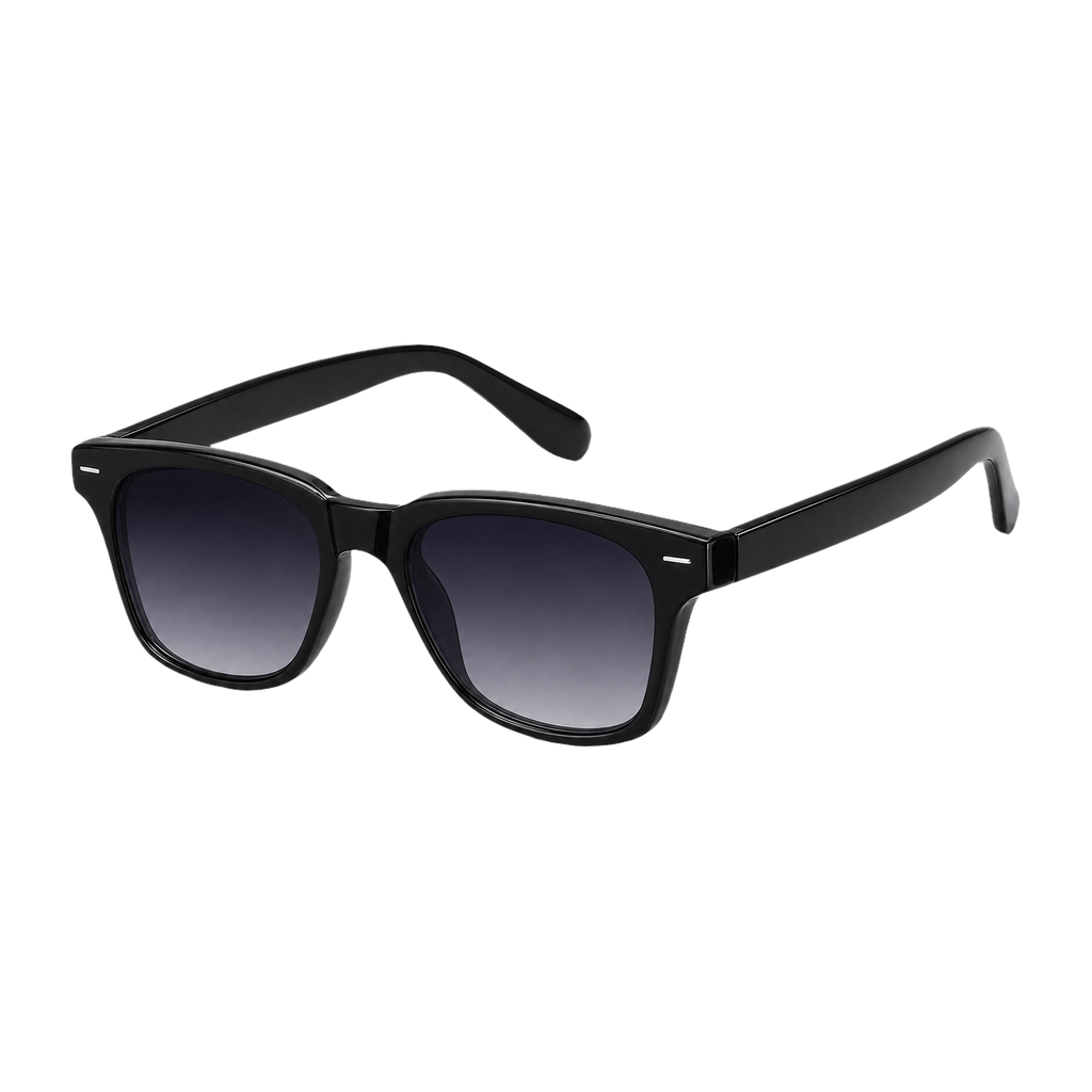 MV Calloway — Square Acetate Sunglasses Black With Grey