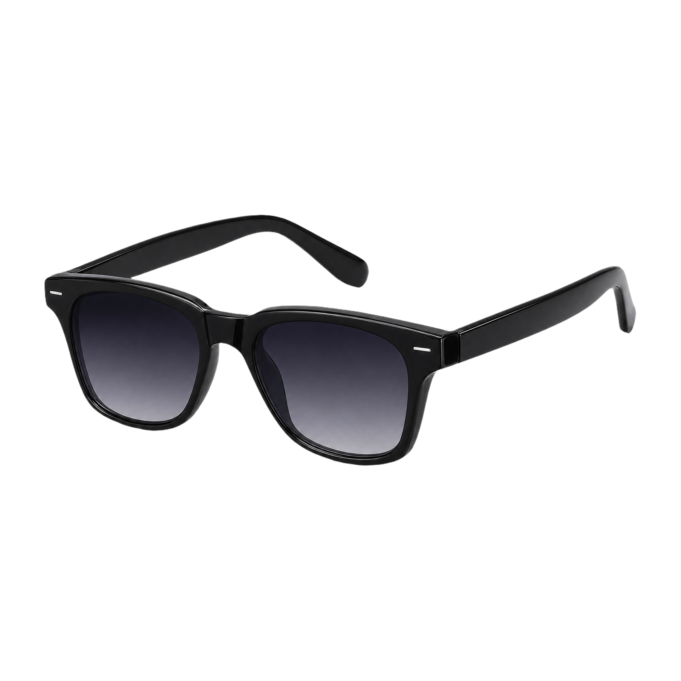 MV Calloway — Square Acetate Sunglasses Black With Grey
