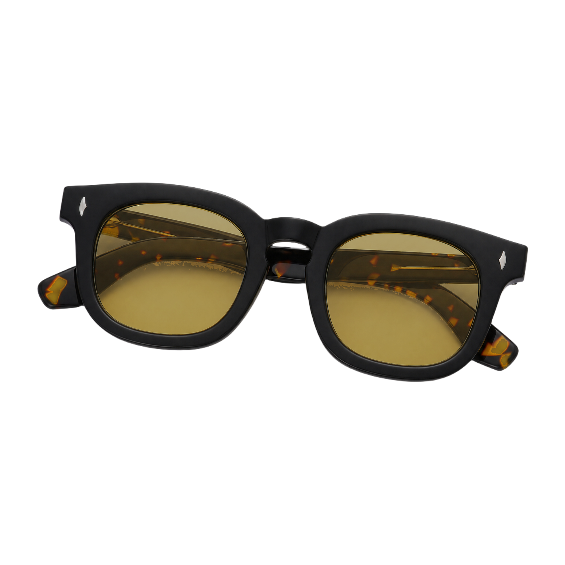 MV Lennox — Round Acetate Sunglasses folded