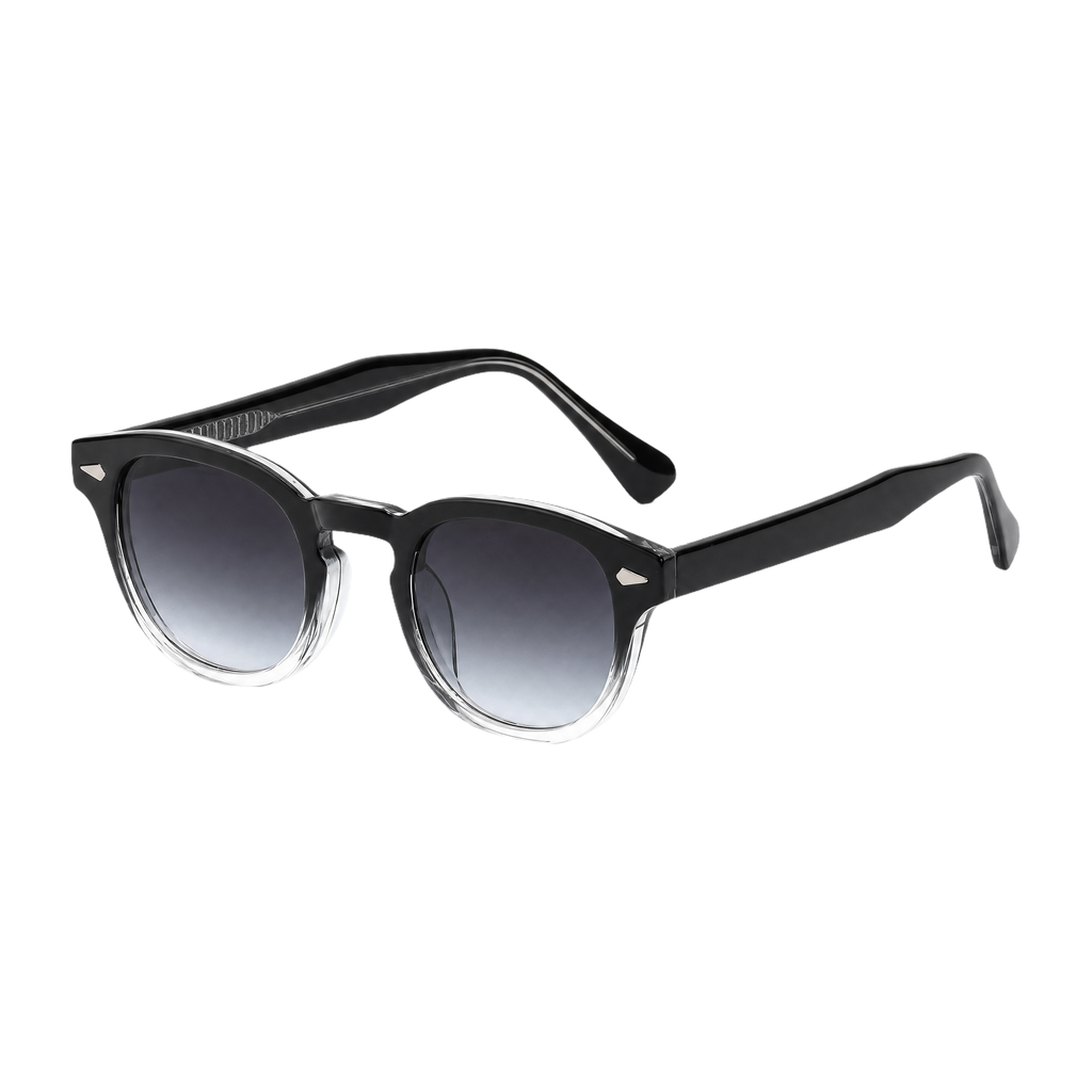 MV Ellery — Round Acetate Sunglasses Black 2