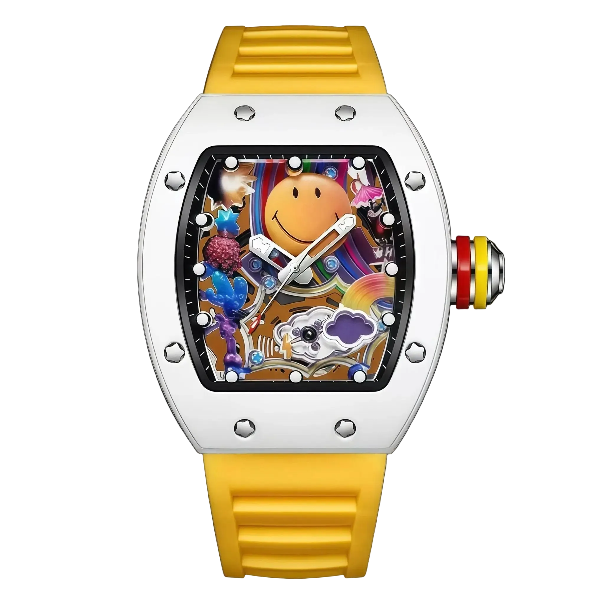 VIBELIX – Men’s Designer Art Dial Watch with Sport Strap Sergio Cavelli