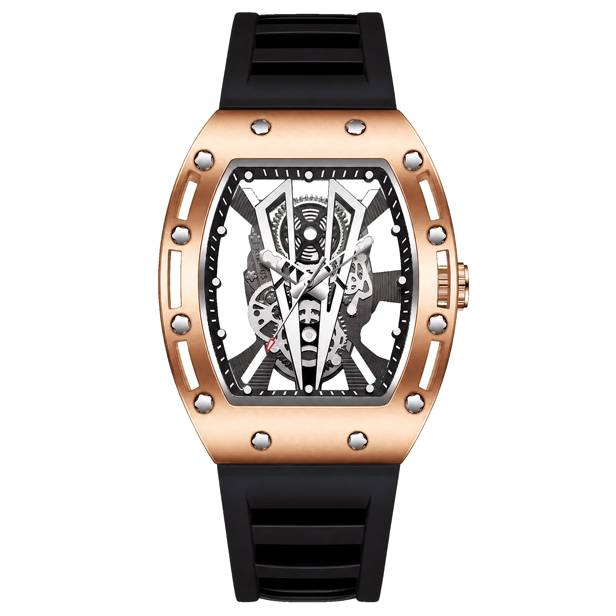 OKTARIS see-through skeleton - Rose Gold / Black