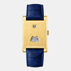HeroForce 5035P – Jump-Hour Rectangle Watch with Embossed Leather Strap Martino Valenti